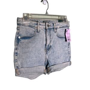 Wild Fable Size 0 Light Wash Highest Rise Shorts Cuffed NWT Summer Vacation